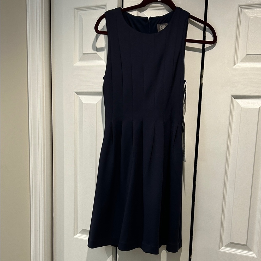 Vince Camuto Navy Sleeveless Mini Dress